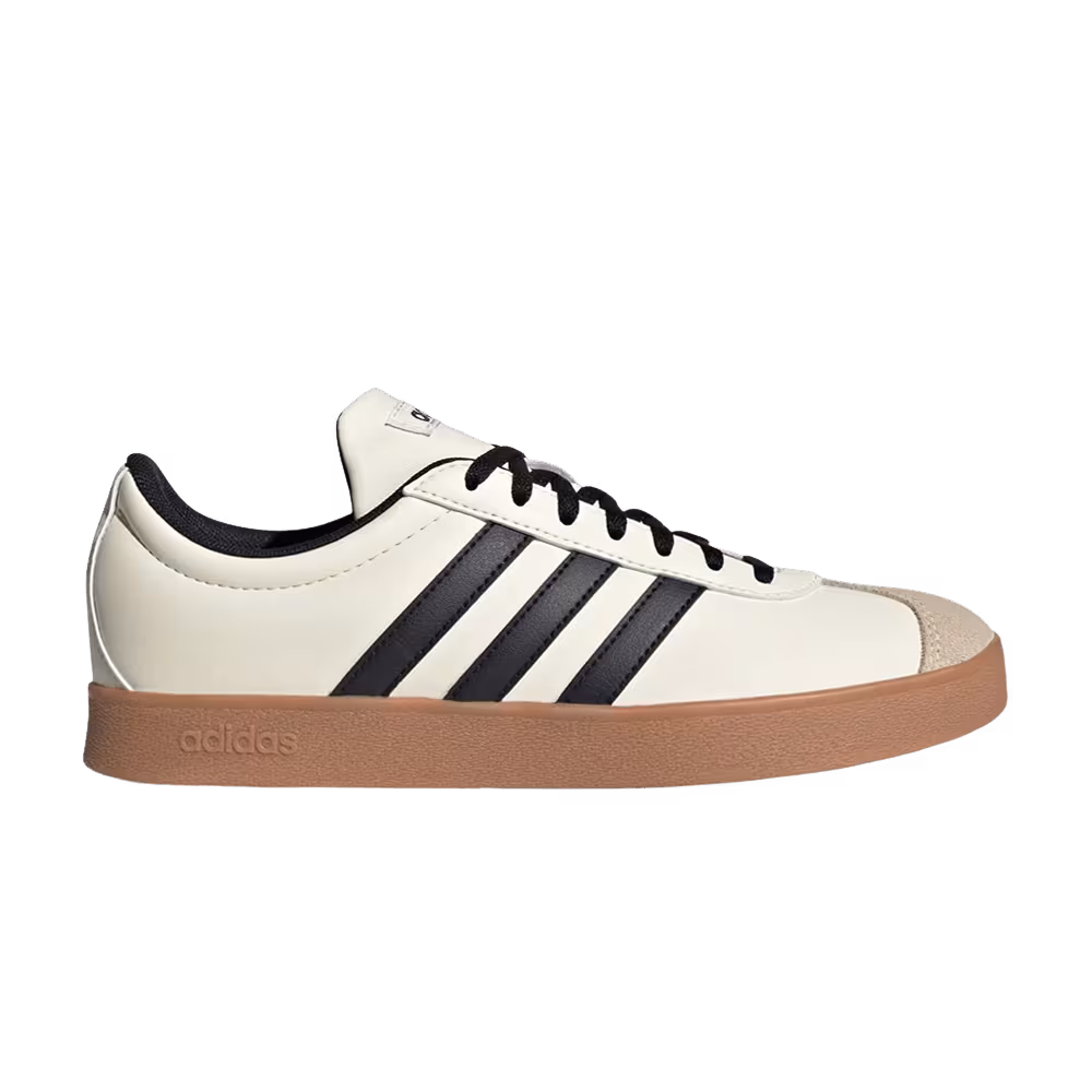 adidas Women's VL Court Base Cream White Core Black Crystal Sand
