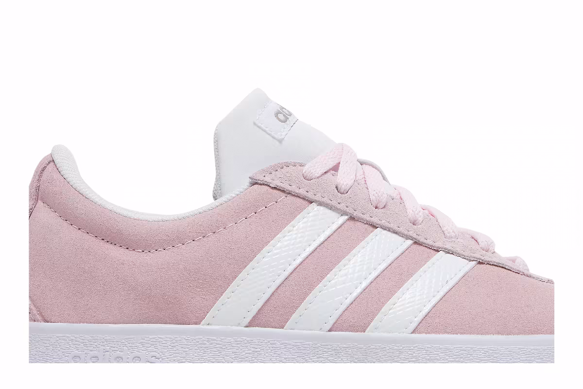 adidas Women's VL Court Clear Pink, view 3