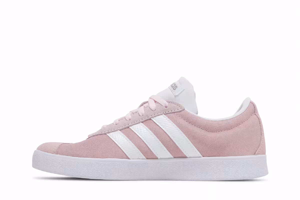 adidas Women's VL Court Clear Pink, view 4