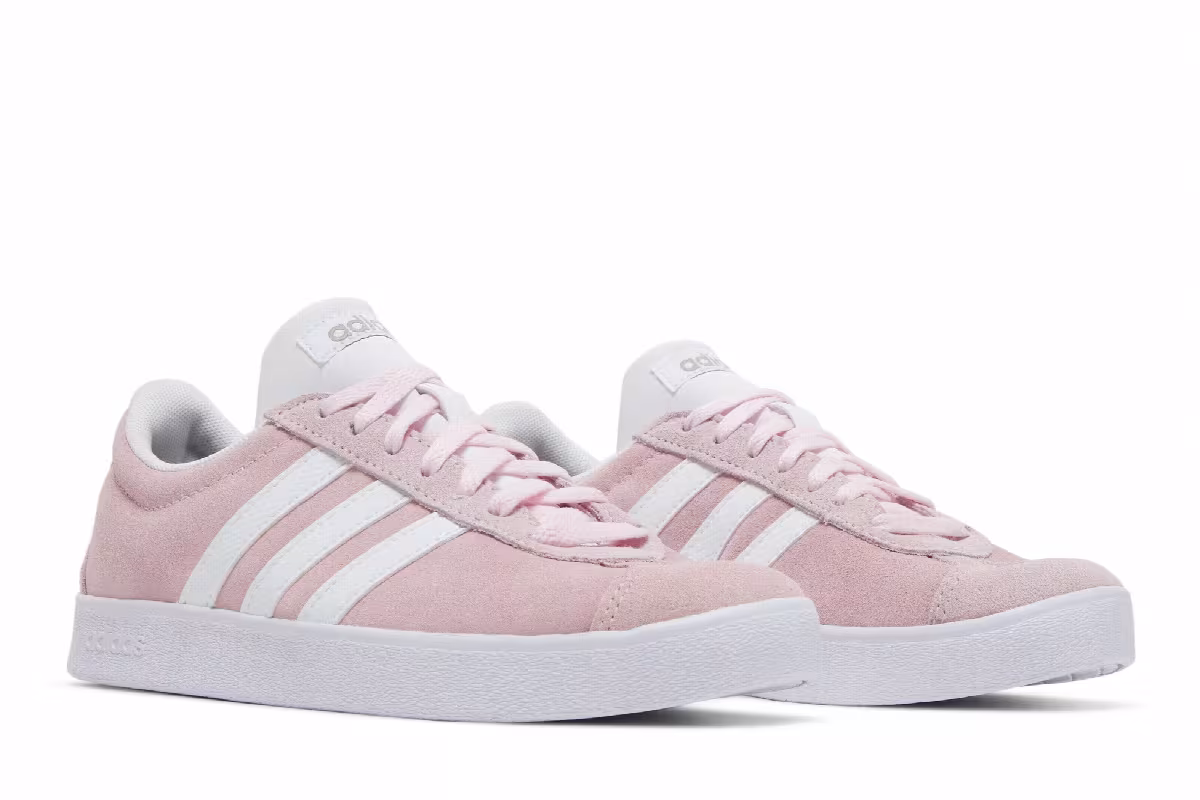 adidas Women's VL Court Clear Pink, view 9