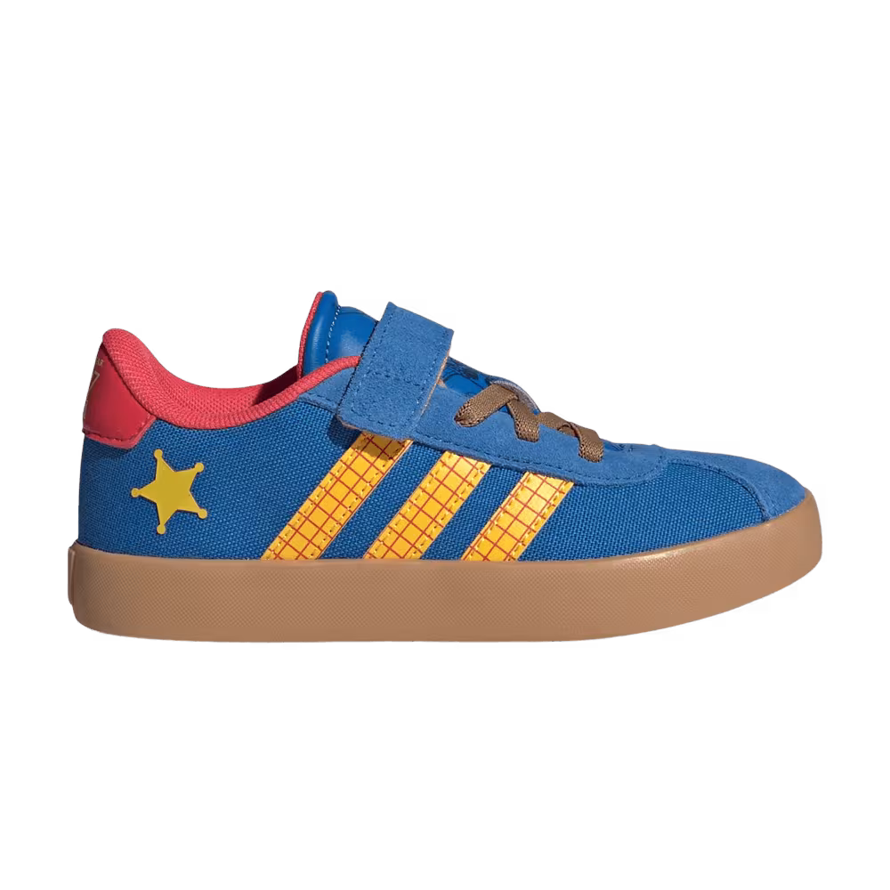 Pixar Toy Story x adidas Vl Court 3.0 Little Kid Bright Royal Bold Gold Semi Lucid Red