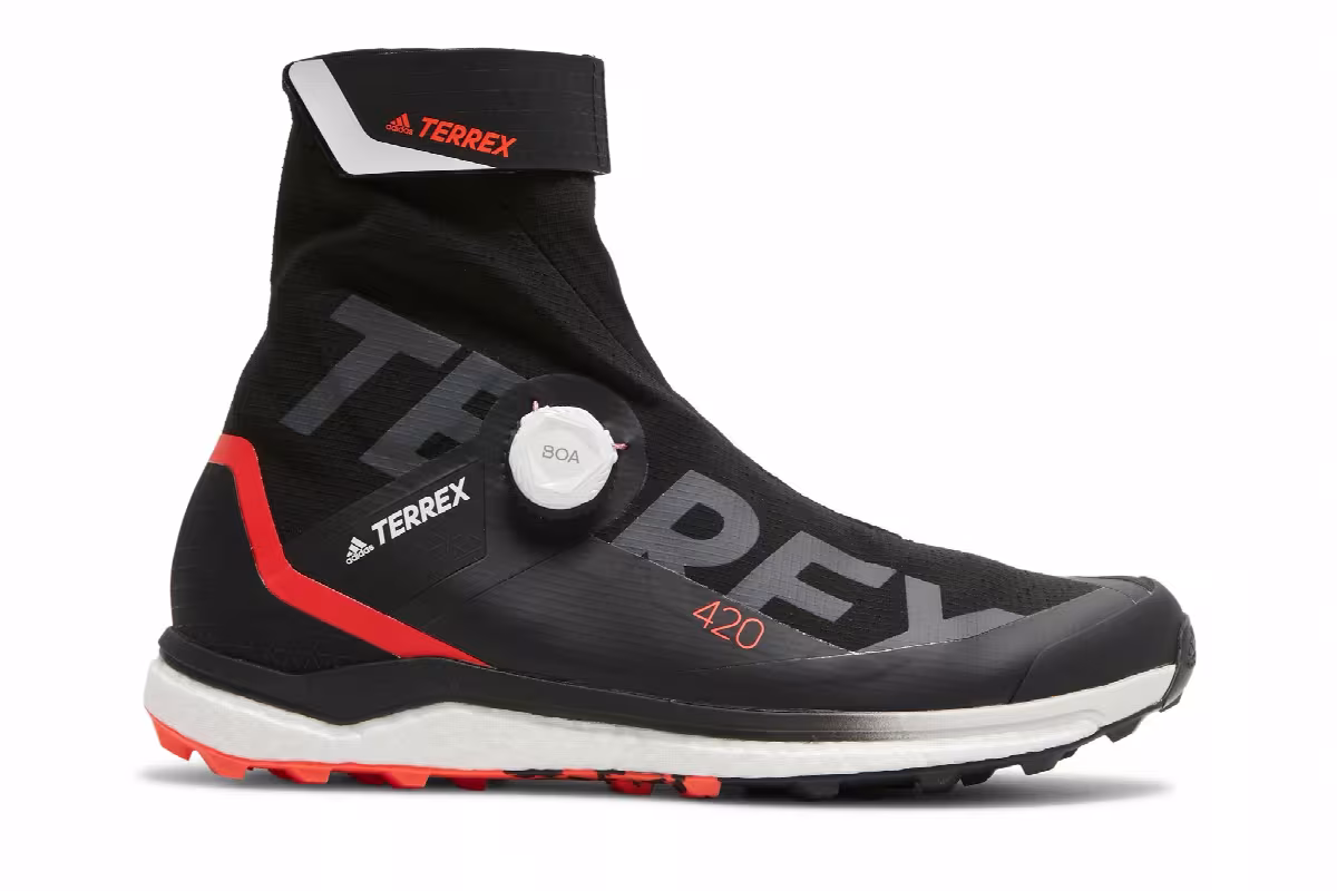 Adidas Terrex Agravic Tech Pro Trail Black Solar Red, view 2