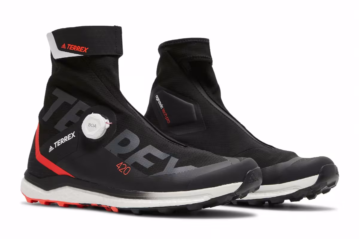 Adidas Terrex Agravic Tech Pro Trail Black Solar Red, view 9