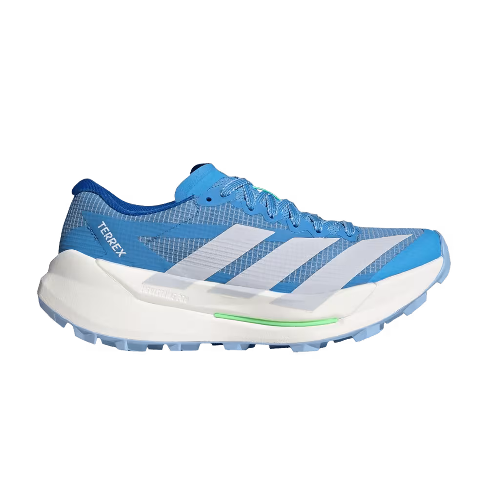 adidas Women's Trail Terrex Agravic Trail Blue Burst Dash Grey Lime Burst