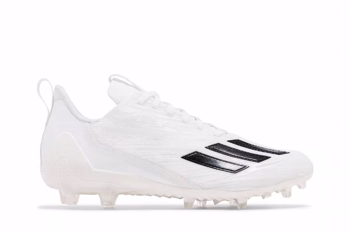 adidas Adizero Cleats White Black, view 2