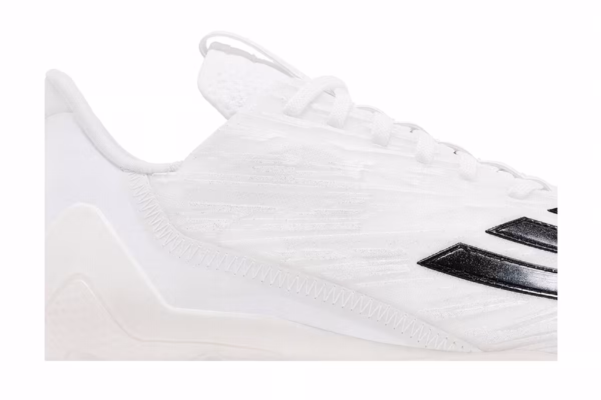 adidas Adizero Cleats White Black, view 3