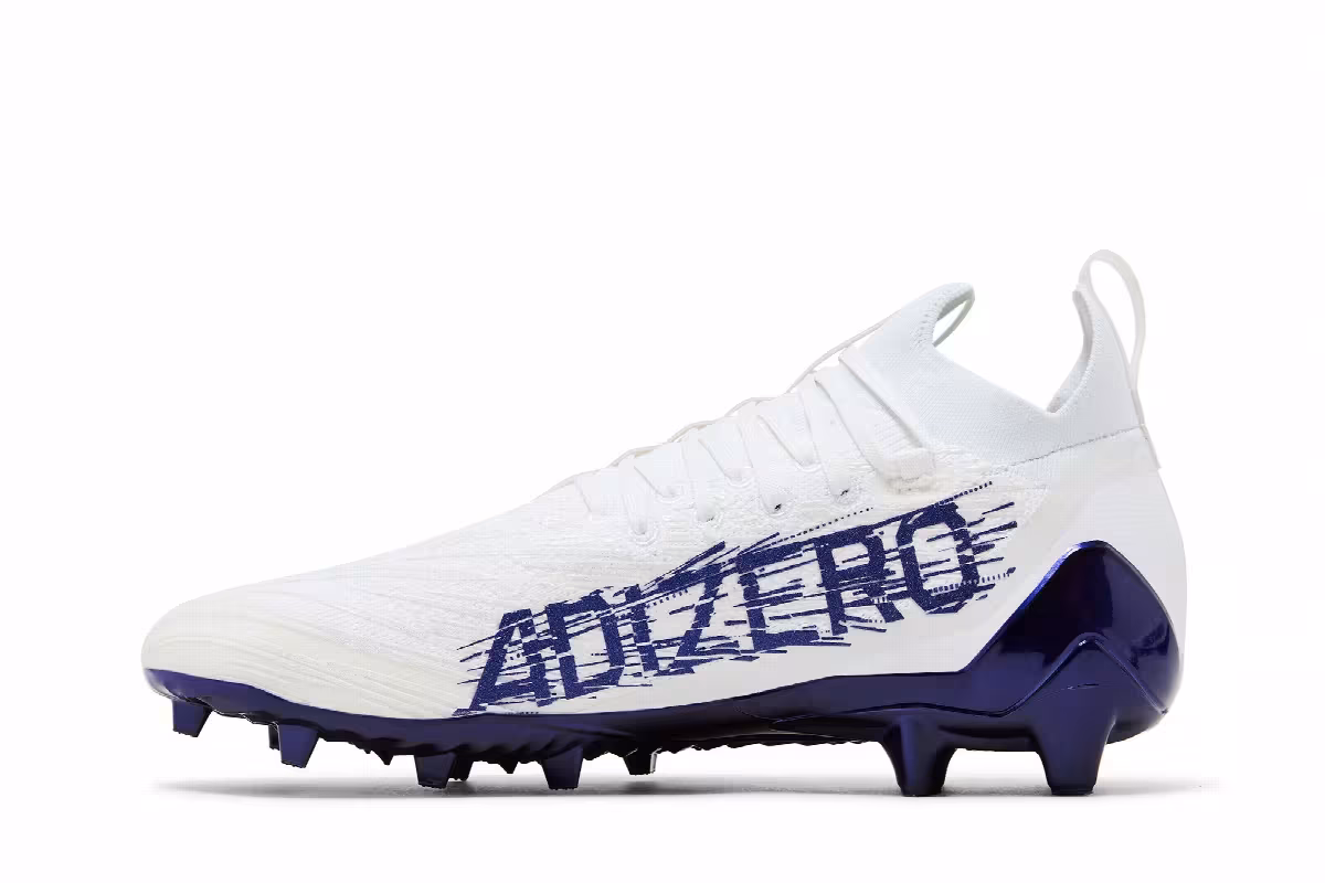 adidas Adizero Primeknit Cleats White Purple, view 4