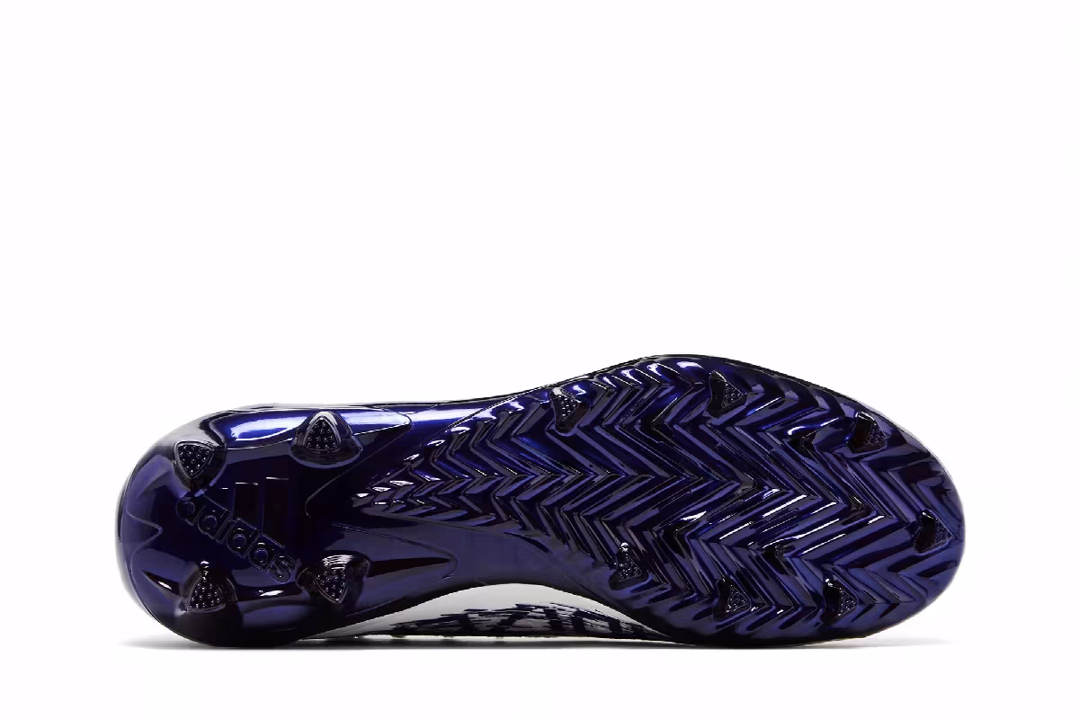 adidas Adizero Primeknit Cleats White Purple, view 5