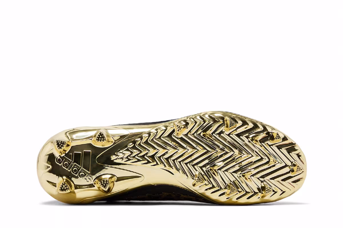 adidas Adizero Primeknit Cleats Black Gold Metallic, view 5