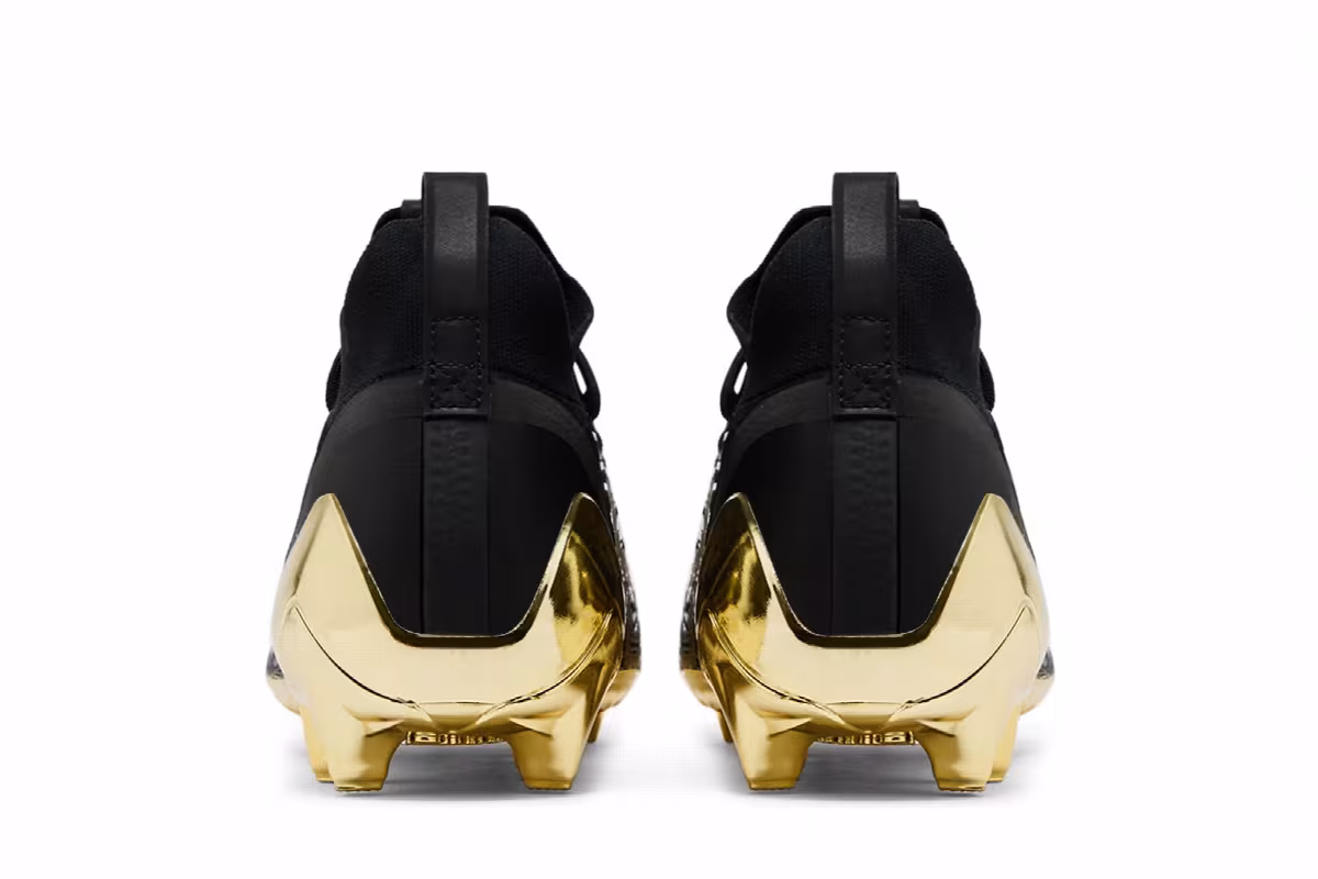 adidas Adizero Primeknit Cleats Black Gold Metallic, view 7
