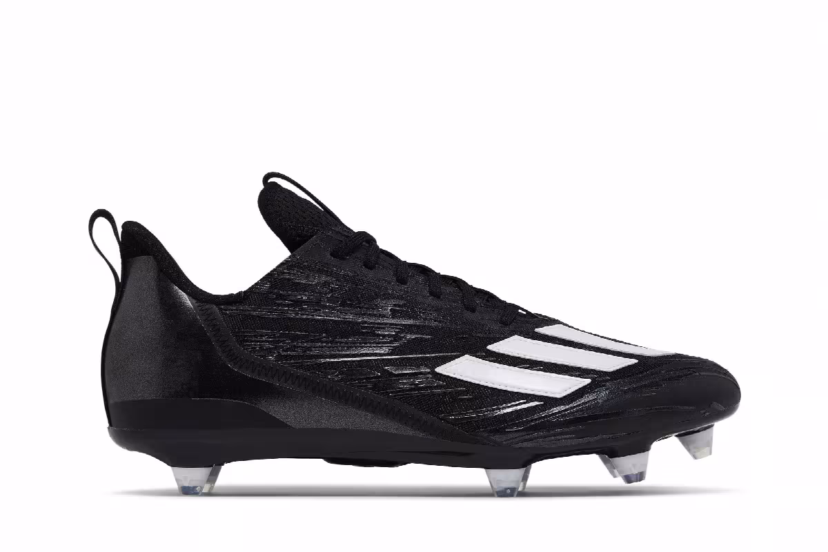 adidas Adizero Cleats Black White, view 2