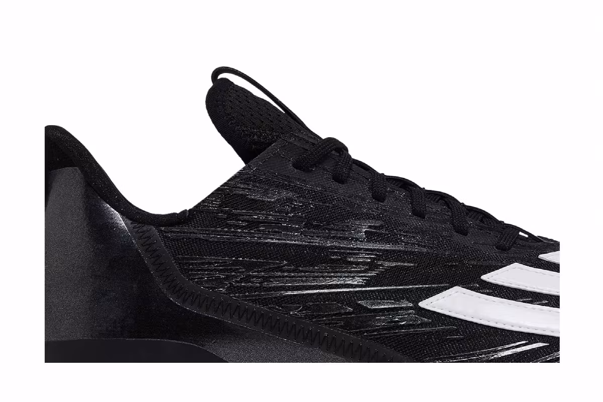 adidas Adizero Cleats Black White, view 3
