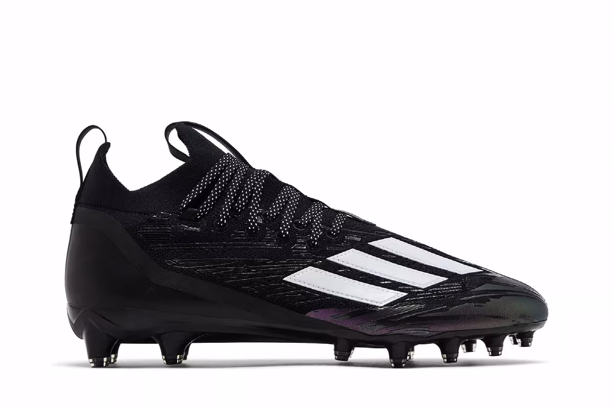 adidas Adizero Primeknit RFS Cleat Black Purple, view 2