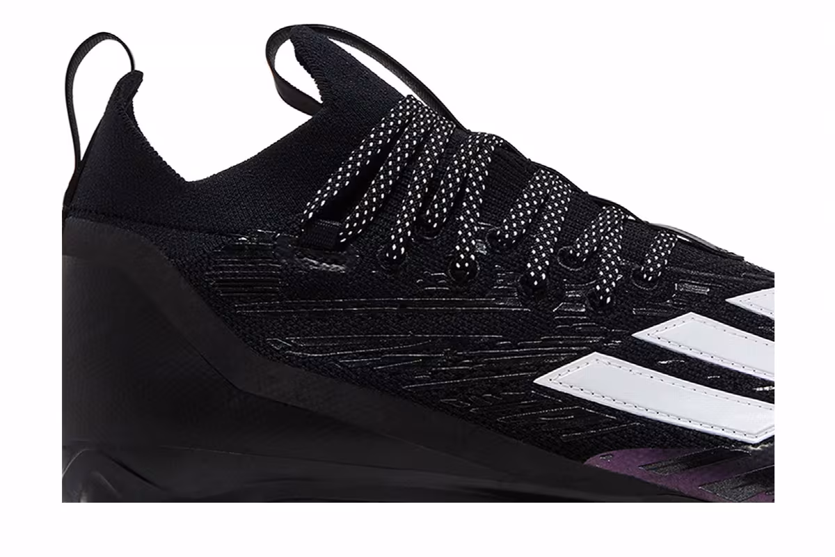 adidas Adizero Primeknit RFS Cleat Black Purple, view 3