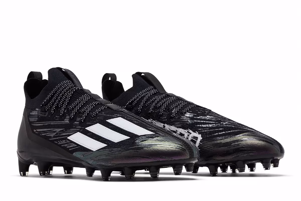 adidas Adizero Primeknit RFS Cleat Black Purple, view 9