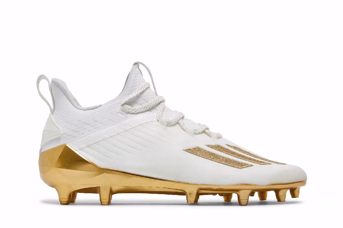 Adidas Adizero Cleat White Metallic Gold, view 2
