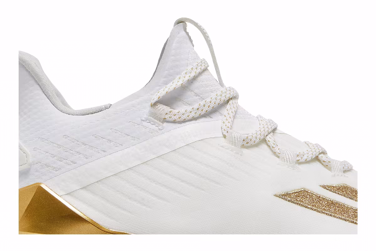 Adidas Adizero Cleat White Metallic Gold, view 3