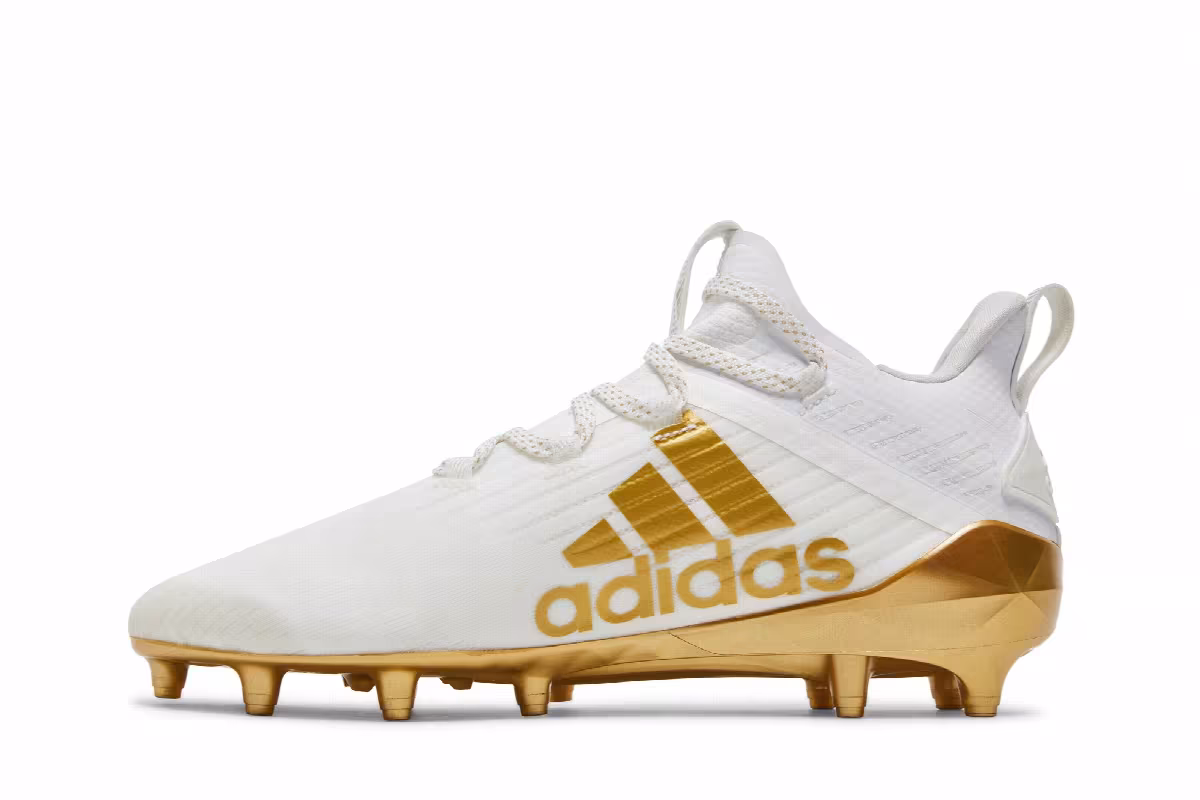 Adidas Adizero Cleat White Metallic Gold, view 4