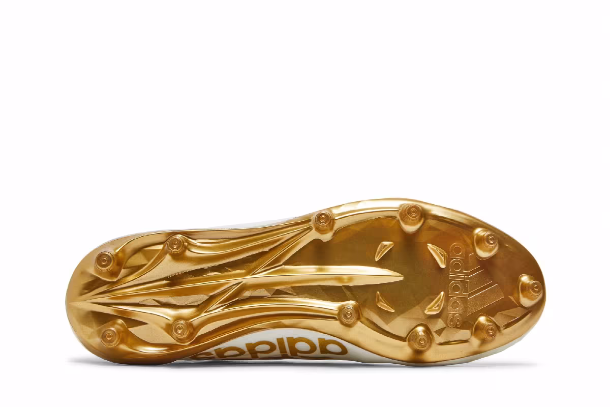 Adidas Adizero Cleat White Metallic Gold, view 5
