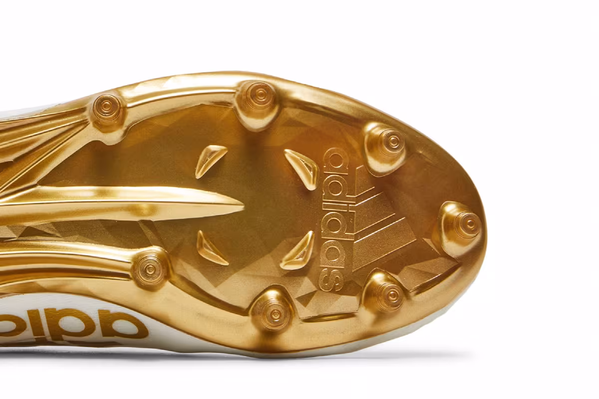 Adidas Adizero Cleat White Metallic Gold, view 6