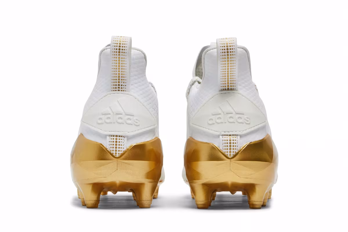 Adidas Adizero Cleat White Metallic Gold, view 7