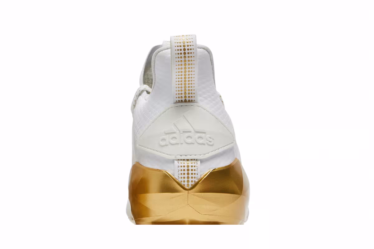 Adidas Adizero Cleat White Metallic Gold, view 8