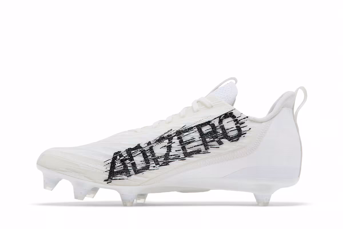 adidas Adizero Cleats White Black, view 4