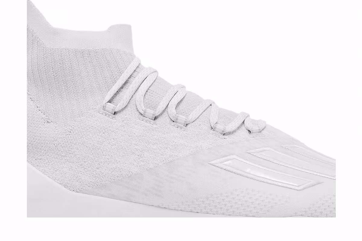 Adidas Adizero Primeknit SK Cleats White Clear Grey, view 3