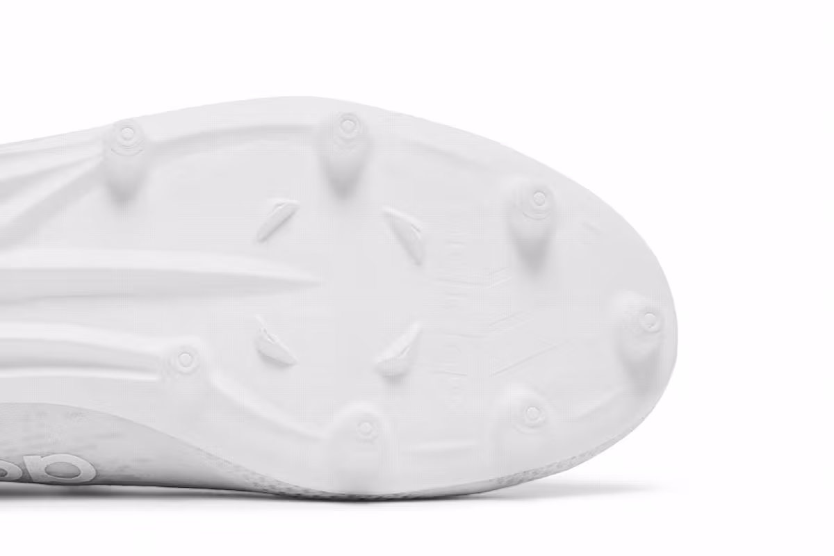 Adidas Adizero Primeknit SK Cleats White Clear Grey, view 6
