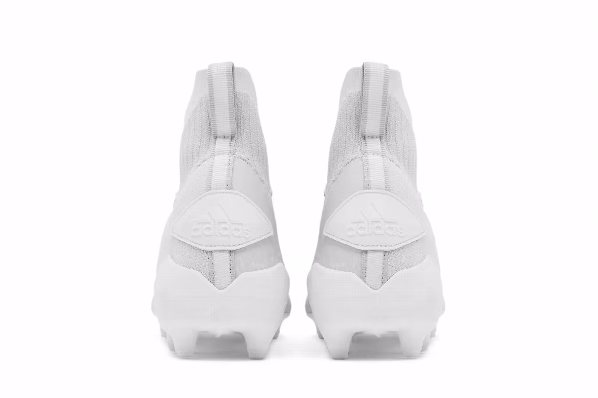 Adidas Adizero Primeknit SK Cleats White Clear Grey, view 7