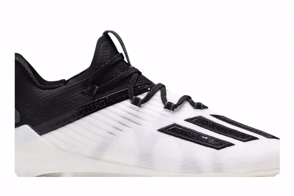 Adidas Adizero Cleat White Black, view 3