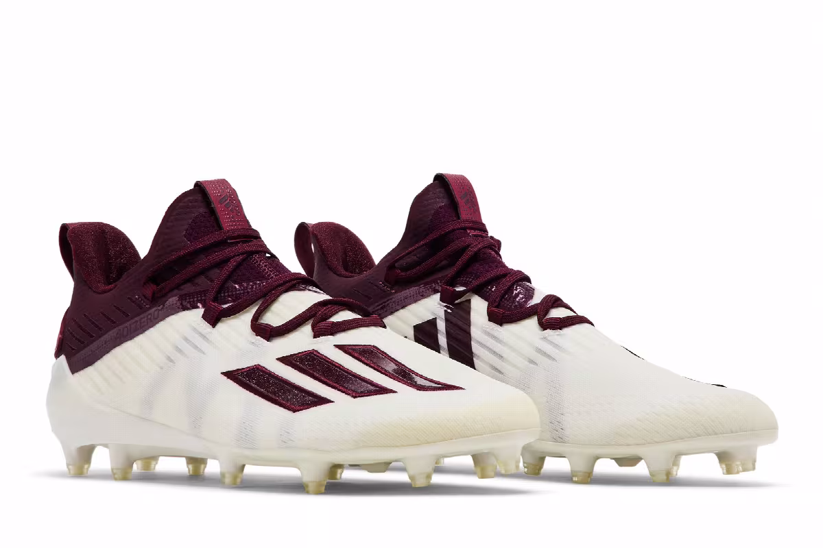 Adidas Adizero Cleat White Burgundy, view 9