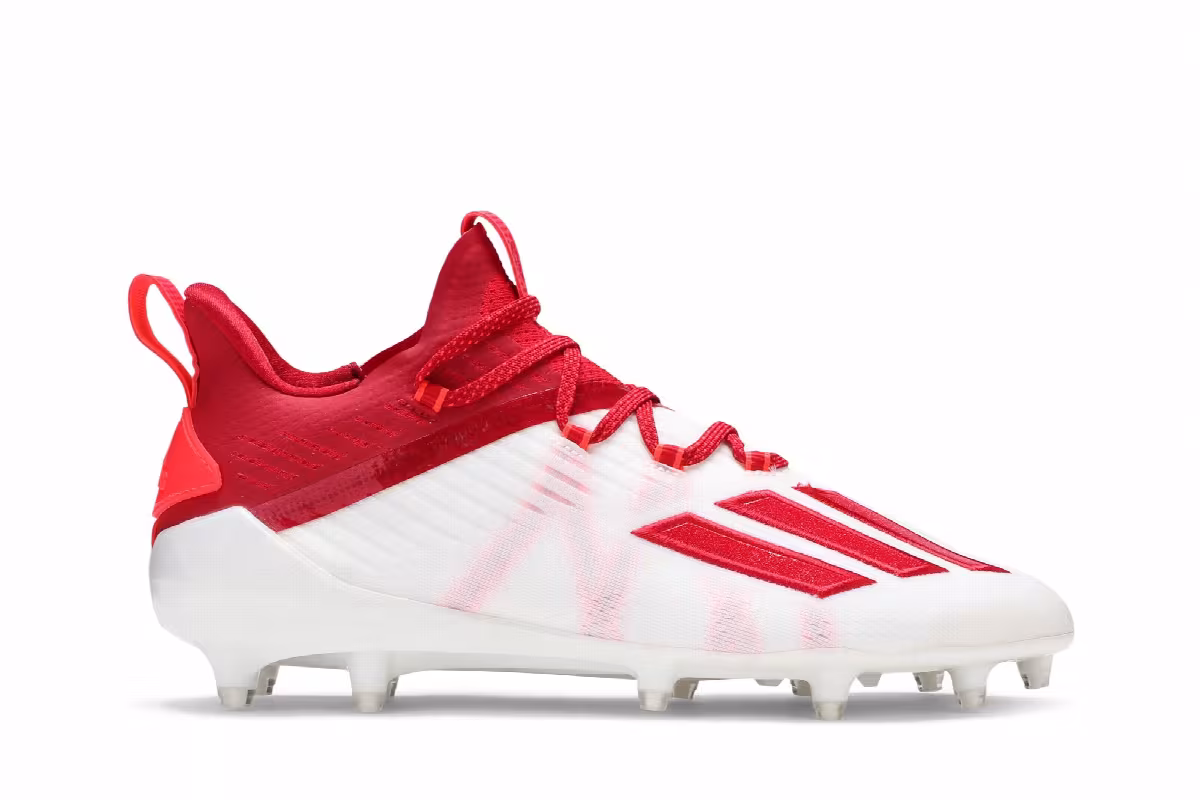 Adidas Adizero Cleat White Team Power Red, view 2