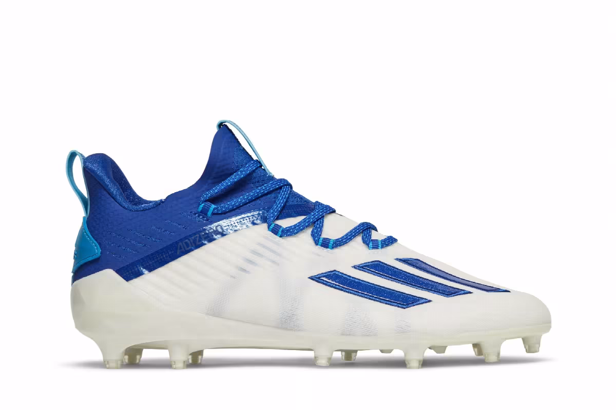 Adidas Adizero Cleat White Royal Blue, view 2