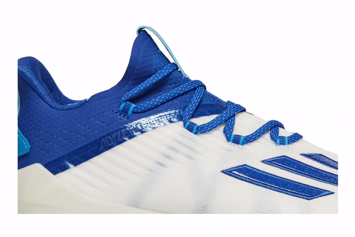 Adidas Adizero Cleat White Royal Blue, view 3