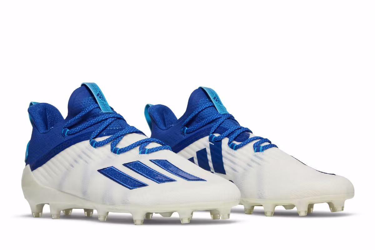 Adidas Adizero Cleat White Royal Blue, view 9