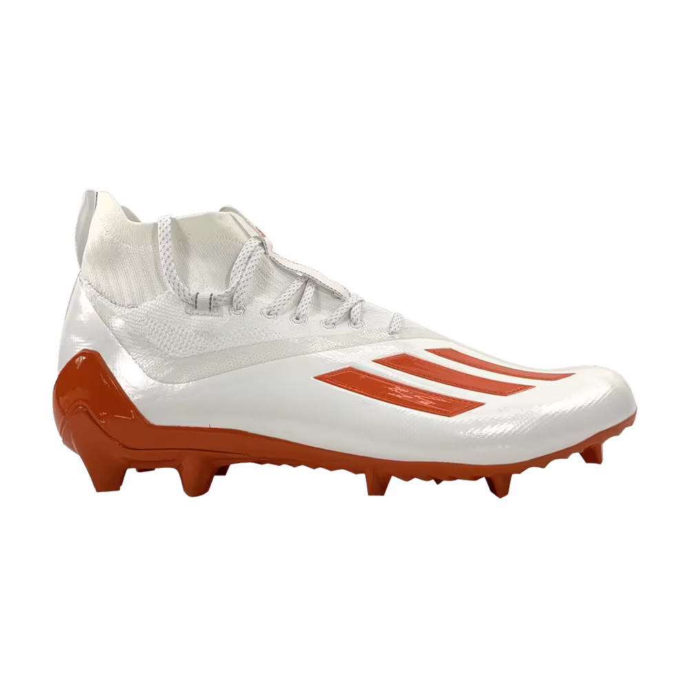 Adidas Adizero Primeknit Cleats White Orange