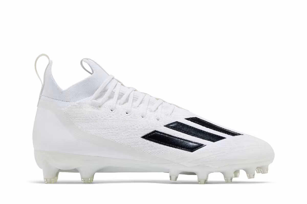 adidas Adizero Primeknit RFS Cleat White Black, view 2