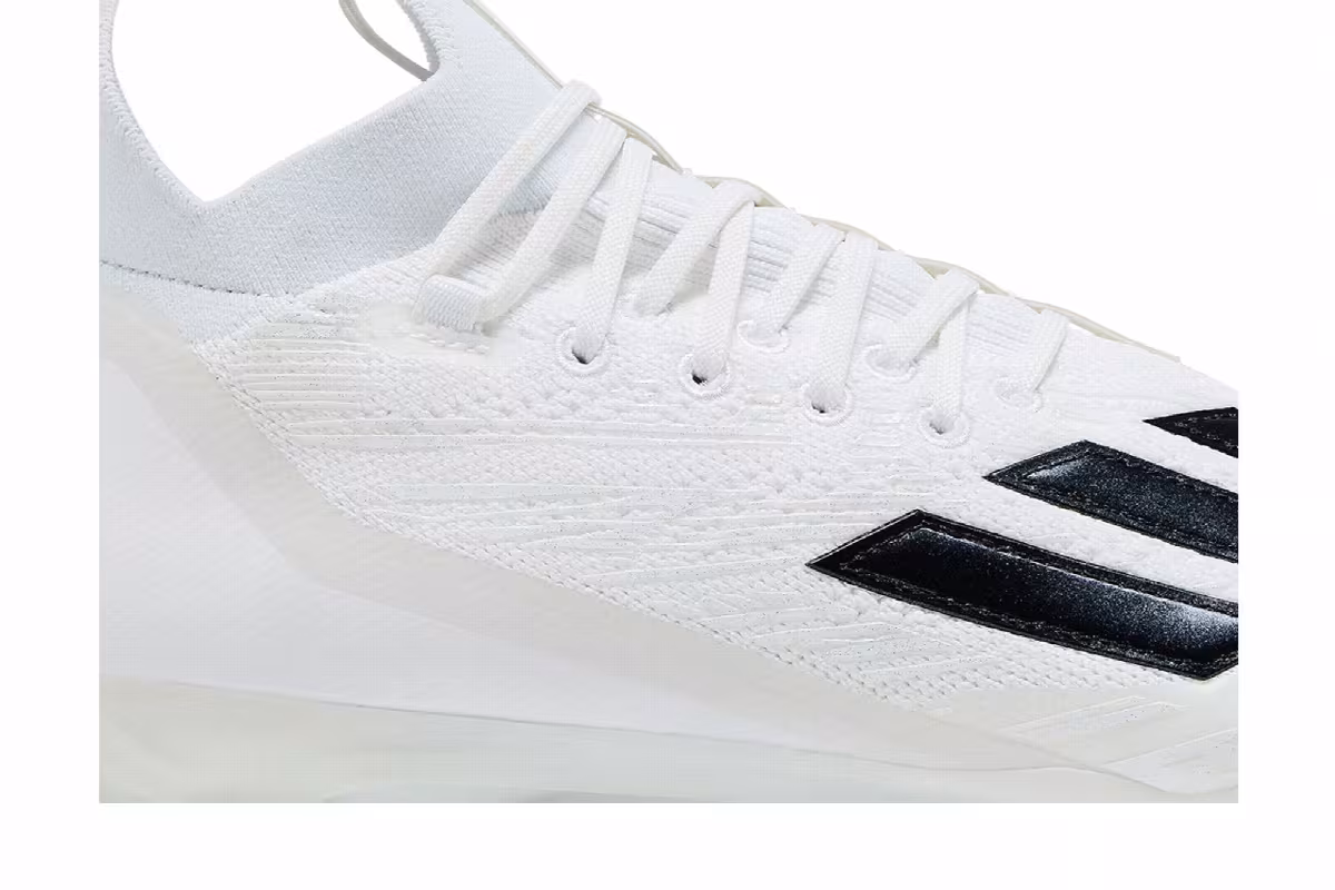 adidas Adizero Primeknit RFS Cleat White Black, view 3