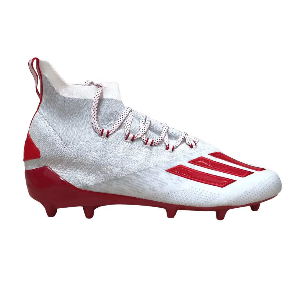 Adidas Adizero Primeknit Cleat Light Grey Red