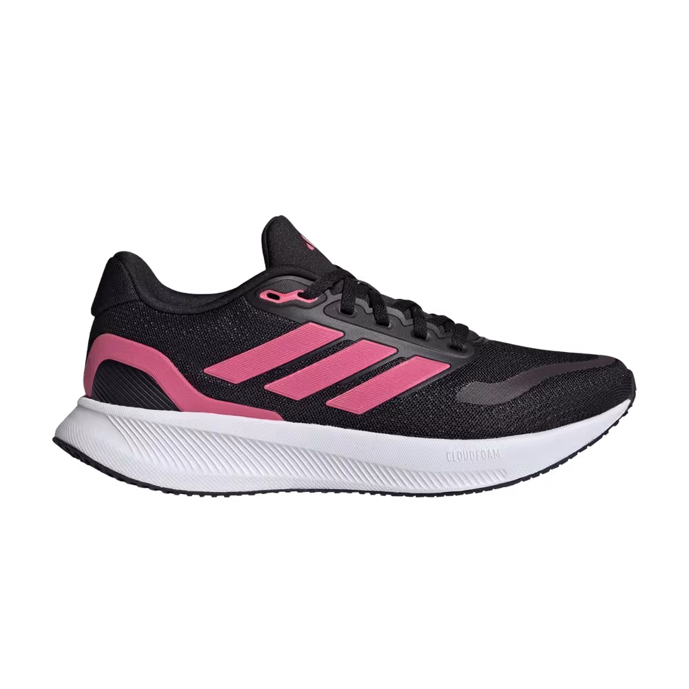 adidas Women's Runfalcon 5 Core Black Pink Fusion Cloud White