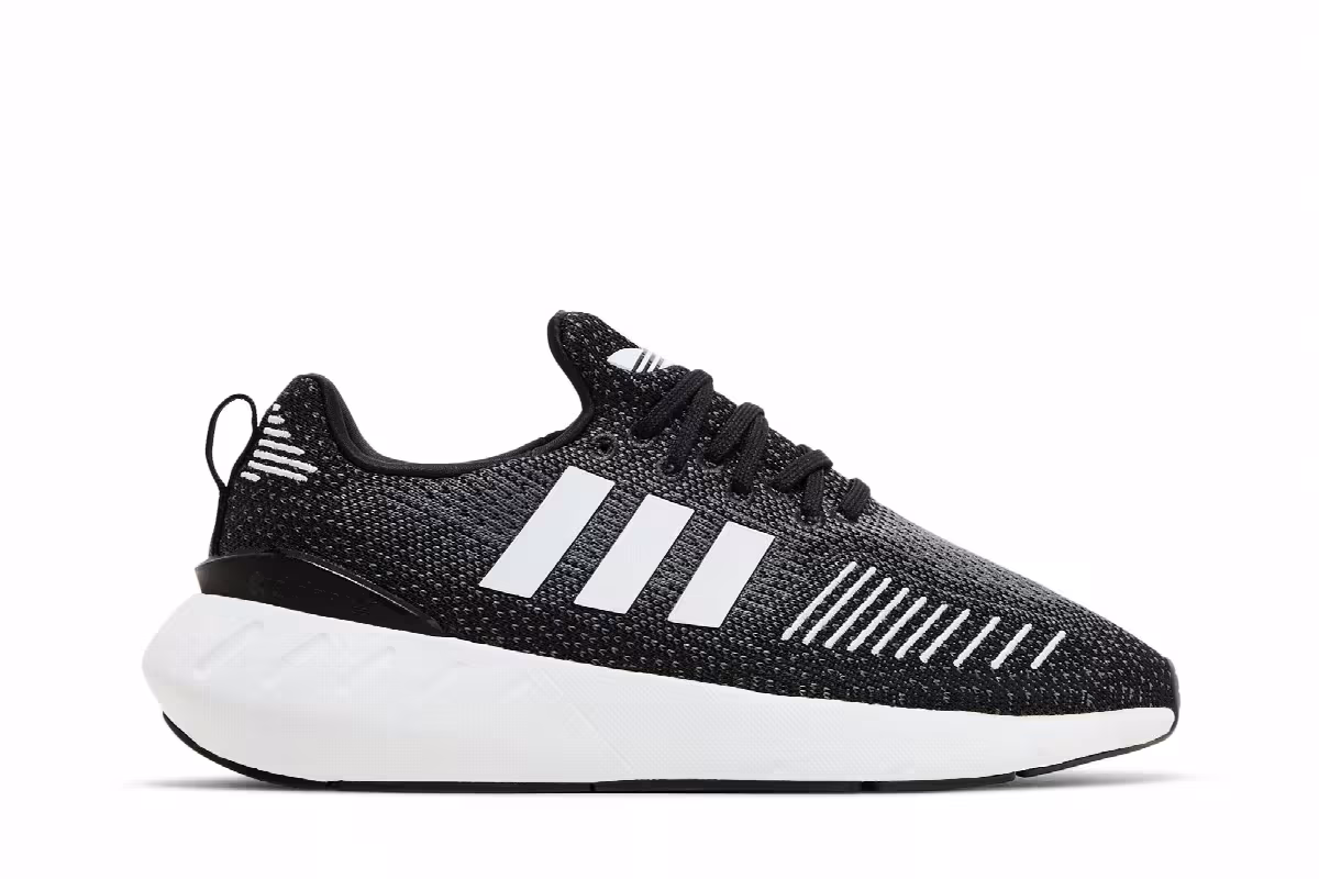 adidas Women's Swift Run 22 Black White, view 2