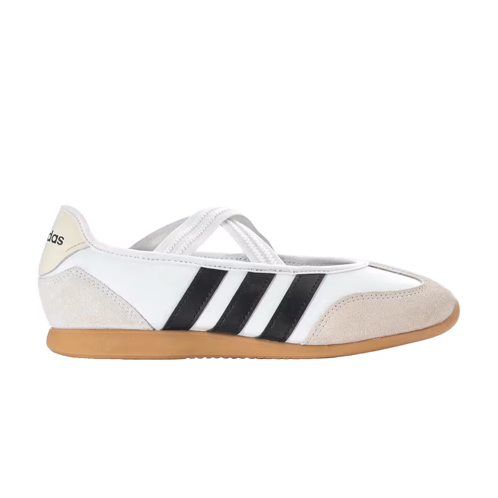 adidas Women's Barreda Mary Jane White Black Gum