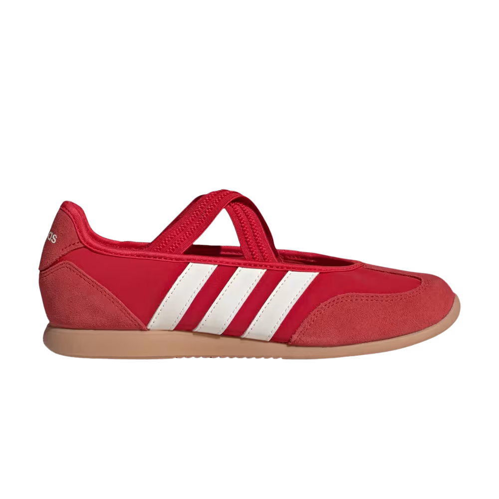 adidas Women's Barreda Mary Jane Better Scarlet Off White Gum