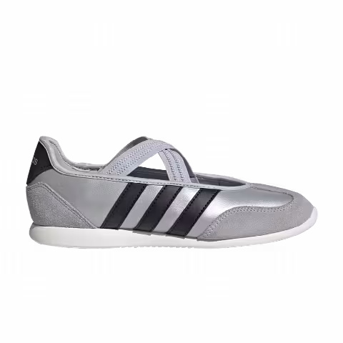 adidas Wmns Barreda Mary Jane 'Silver Metallic Core Black Off White'