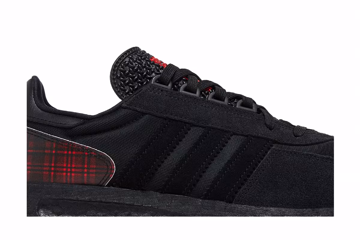 Adidas Retropy E5 Black Vivid Red Plaid, view 3
