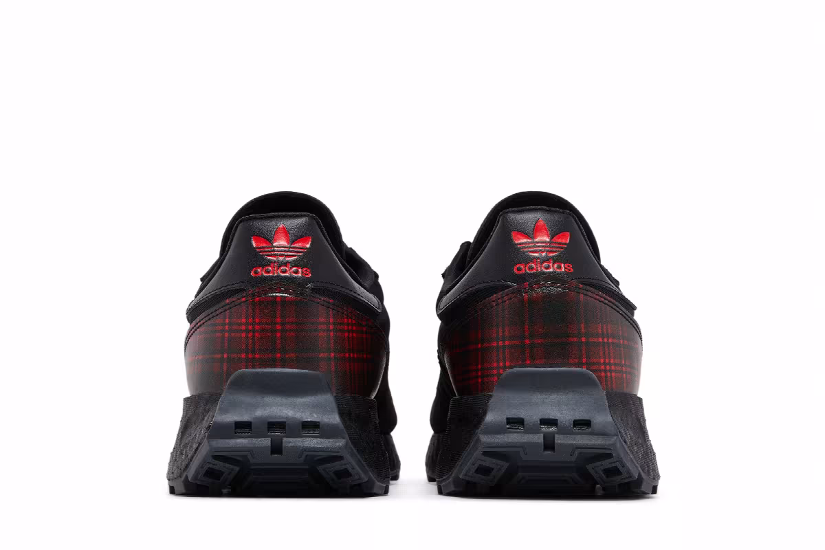 Adidas Retropy E5 Black Vivid Red Plaid, view 7