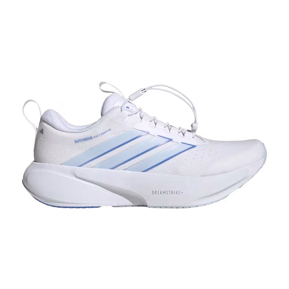 adidas Women's Supernova Rise 3 Adaptive Cloud White Blue Fusion Silver Metallic