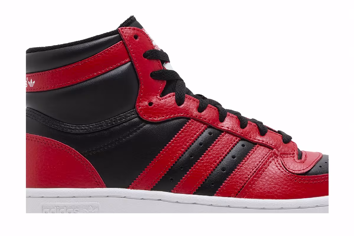 adidas Top Ten RB Vivid Red Black, view 3