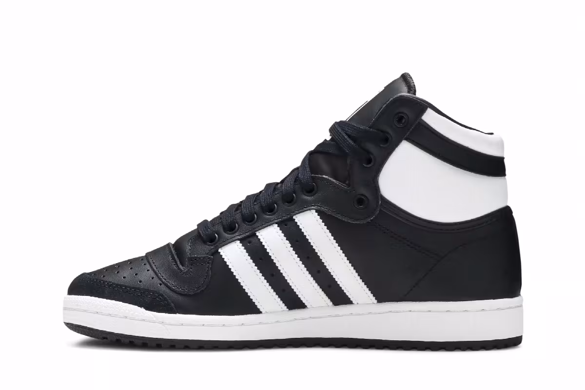 adidas Top Ten High Black White, view 4